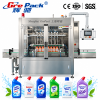 Machine de remplissage pour produits de nettoyage, eau de Javel, nettoyant WC, lessive liquide