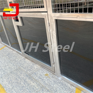 회전 피더 대나무 나무 아연 도금 강철 구조 말 마구간 마구간 - Product Image 6