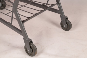 Carrito de Compras de Supermercado de Alta Capacidad, de Malla Plástica, con Logotipo Personalizado, Duradero y Conveniente, Movimiento Suave, Premium, con Ruedas de EVA de 4'' - Product Image 6