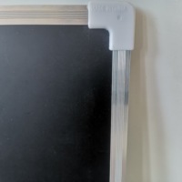 Tablero magnético de un lado para la escuela y la educación, tablero blanco de 30x40cm, color negro y un lado