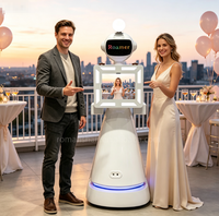 Borne photo robotisée pour événements et mariages, avec impression à distance et édition automatique, unité mobile pour la location commerciale