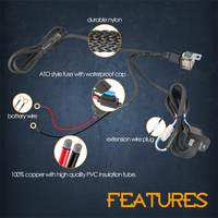 Barre lumineuse LED de 118 pouces 120W avec un connecteur DT, faisceau de câblage avec faisceau de raccordement et interrupteur à bascule marche/arrêt