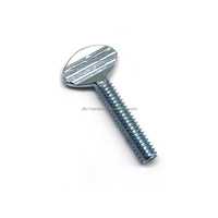 Vis à tête ronde en acier au carbone, serrage manuel, vis de raquette, filetage standard