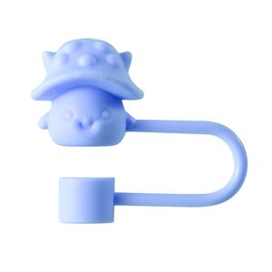Nouvelle version améliorée du capuchon de paille en forme de champignon, embout de paille en silicone de qualité alimentaire, bouchon de paille réutilisable anti-poussière pour tasses et gobelets 10 mm - Product Image 4