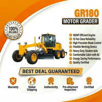 Niveleuse à moteur GR180 180HP de marque supérieure, originale et officielle pour la construction routière