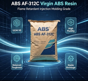 เม็ดพลาสติก ABS AF-312C ของ LG Chem เกรดสำหรับการเป่าฟิล์ม/การอัดรีด/การขึ้นรูปโฟม  ทนไฟ UL94 V0 รูปทรงกลม - Product Image 5