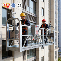 Plateforme suspendue en acier Q235 ZLP630 pour le nettoyage des façades et la maintenance des bâtiments hôteliers WUFENG