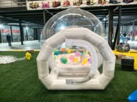 Dôme à bulles gonflable d'intérieur transparent en PVC, taille personnalisée 4x3M, pour 3-5 passagers, avec souffleur et entretien