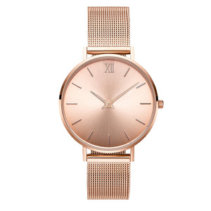 <span class=keywords><strong>Montre</strong></span>-bracelet pour <span class=keywords><strong>femme</strong></span> de haute qualité, simple, minimaliste, <span class=keywords><strong>fine</strong></span>, en acier maillé, <span class=keywords><strong>montre</strong></span> tendance pour filles - Product Image 4