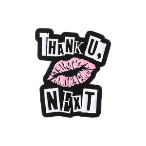 トレンディな愛の心の形のキス赤い唇のエナメルピン - Product Image 3