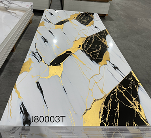 サウジアラビア中東マーケティングホット販売UV大理石シート<span class=keywords><strong>PVC</strong></span>ボードUVボード壁パネル - Product Image 1