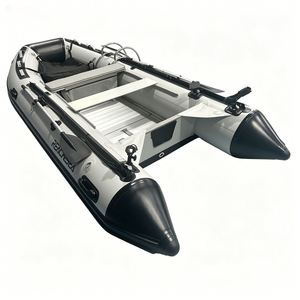Bote Inflable <span class=keywords><strong>de</strong></span> 3.8m <span class=keywords><strong>para</strong></span> 6 Personas con Plataforma <span class=keywords><strong>de</strong></span> Aluminio en Venta, Rescate Reachsea OEM ODM Color Blanco y Negro - Product Image 5