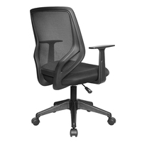 Kabel Chaise de bureau à bras fixe, design moderne, matériau en maille pour les visiteurs sans inclinaison arrière
