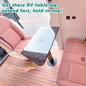 Pied de table télescopique en aluminium pour camping-car, <span class=keywords><strong>caravane</strong></span>, bateau, camping-caravan, hauteur réglable, sans câblage, écologique - Product Image 6