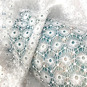 Fait à la main 3D Floral Soluble Tissu Broderie Blanc Dentelle Tissu et Français Tulle Dentelle Tissu Africain Dentelle Fille Robe - Product Image 5