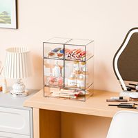 Organisateur de biberons sans BPA, sûr et empilable, en acrylique transparent avec tiroirs pour comptoir