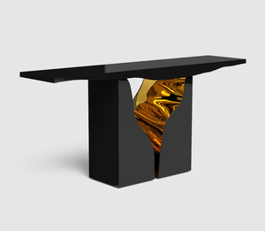 <span class=keywords><strong>Console</strong></span> de luxe <span class=keywords><strong>en</strong></span> <span class=keywords><strong>verre</strong></span> argenté de <span class=keywords><strong>haute</strong></span> qualité, Table de salon, de couloir <span class=keywords><strong>en</strong></span> or brillant, Table d'entrée pour maison, hôtel - Product Image 1