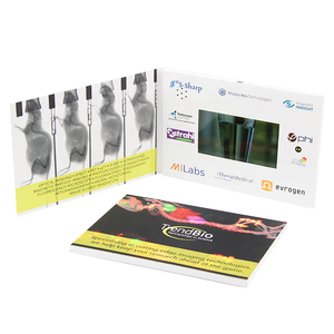 Neues Produkt Dankes karte für Small Business Label Preis Einladung Lcd Gruß <span class=keywords><strong>Promo</strong></span> mit Box Video Broschüre Mailer Papier - Product Image 1