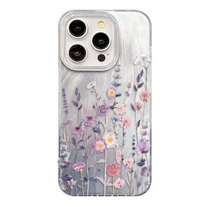 Housse de protection antichoc pour femmes filles pour <span class=keywords><strong>iPhone</strong></span> 17 16 Cute Phone Cases Esthétique Fleur Design Slim Soft Durable PC - Product Image 5