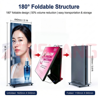 Pantalla LED Digital Portátil de Doble Cara P1.5 P1.8 P2.5 para Exteriores, Ideal para Anuncios, Animaciones y Video Wall en Comercios