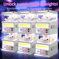 Machine à capsules commerciale à monnayeur pour jeux et récompenses, avec éclairage LED