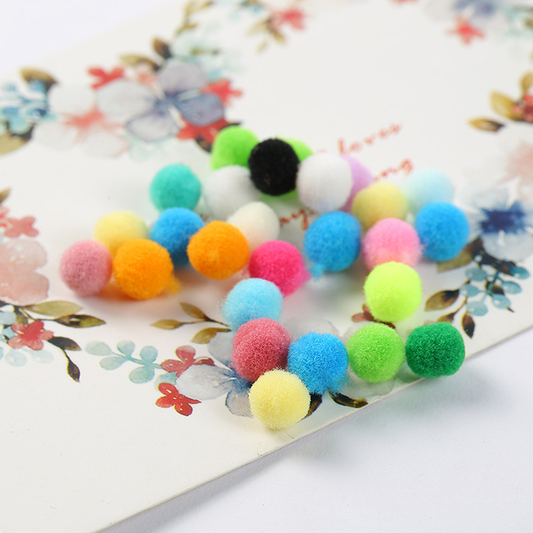 DIY Handmade Sewing Craft Kids Toy Wedding Dec Fluffy Soft Pompoms Plush Pom Poms Pompones Ball