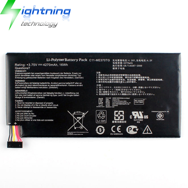 New Genuine Original C11-ME370TG 3.75V 4270mAh Laptop Battery for Asus MeMo Pad ME172V Google Nexus 7 Table PC CII-ME370TG