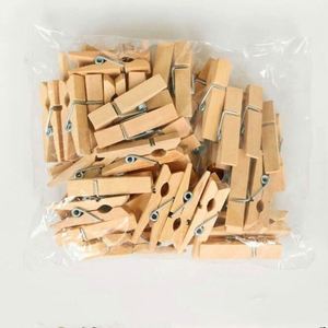 Pinzas de Madera de Abedul para Fotos, Hechas a Mano, Pequeñas, de 2.5~7.5 cm, para Bolsas de Lona, Diseño Multifuncional para Secar Ropa, Directo de Fábrica - Product Image 4