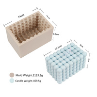 Koreanische DIY Nicht-Klebende Blumenform Umweltfreundliche Weiße Silikon-Kerzenform zum Kerzenmachen