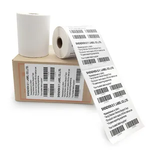 4*6 Self Adhesive Paper White Barcode Shipping Labels 4x6x250 Direct Thermal Labels Stickers Roll With Zebra Label Printer