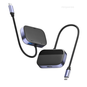 FEIXUAN transfert de données haute vitesse 3 en 1 <span class=keywords><strong>USB</strong></span> <span class=keywords><strong>C</strong></span> Hub 5Gbps <span class=keywords><strong>USB</strong></span> a 3.0 <span class=keywords><strong>HDMI</strong></span> PD 100W charge rapide <span class=keywords><strong>USB</strong></span> <span class=keywords><strong>C</strong></span> Hub pour ordinateur portable - Product Image 1