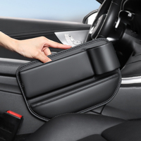Organisateur élégant pour l'espace entre les sièges de voiture en cuir, boîte de rangement pour accessoires intérieurs, adapté aux modèles BMW, Toyota, Honda