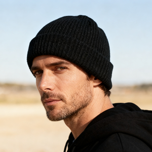 2025 all'ingrosso Unisex Logo personalizzato di alta qualità tinta unita tinta unita tinta unita cappello invernale berretto in acrilico lavorato a maglia con risvolto - Product Image 6
