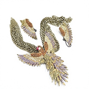 Parure de bijoux chic en laiton plaqué argent de qualité supérieure avec zircon, collier et boucles d'oreilles tendance, idéale pour fiançailles, mariage, fête ou comme cadeau. - Product Image 2