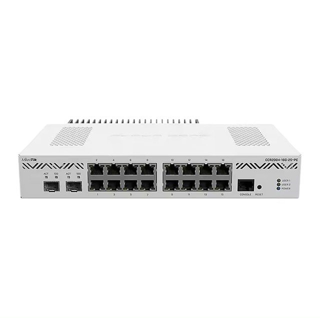 CR2004-16G-2S+ Mikrotik Router 16x Gigabit Ethernet Ports and Two 10G SFP+ Cages