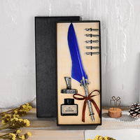 Kit d'écriture de calligraphie haut de gamme, couleur personnalisée, cadeau promotionnel de luxe, stylo plume