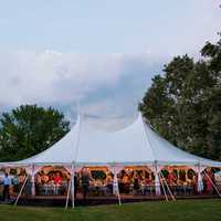 Tente sur poteau-Tente imperméable de camping en plein air pour 2 à 4 personnes-Tente de soutien de camping légère et portable