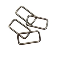 Vente en gros de boucles carrées de 28 mm, accessoires métalliques pour sacs, sacs à main, chaussures et bottes