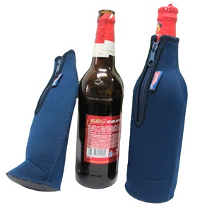 RYO 750ml Neoprene Insulated Thermal Wine <b>Bottle</b> Sleeve Cooler with Zipper Waterproof Foldable Portable Outdoor Use Glued Base - Product Image 5