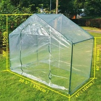 Serre de jardinage à toit Peak serre de tomates pour la plantation de légumes et de fleurs
