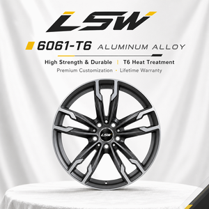 ล้อฟอร์จ LS8161 ขนาด 18 19 20 21 22 นิ้ว 5x112 5x120 5x114.3 สีเทากันเมทัล หน้าเจียร 6061 T6 สำหรับ BMW Audi Mercedes Tesla - Product Image 4