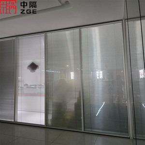 <strong>Full</strong> <strong>View</strong> Office Partition Aluminum Glass Wall With <strong>Sliding</strong> <strong>Door</strong> - Product Image 6