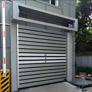 Porte de volet roulant à grande vitesse en spirale rapide Porte de <span class=keywords><strong>garage</strong></span> à volet roulant à grande vitesse Porte industrielle à roulement rapide - Product Image 4