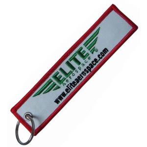 Özel Logo Nakışlı Dayanıklı Plastik Malzeme Dimili Arka Planlı Uçuş Anahtarlığı Bagaj Etiketleri İçin - Product Image 1