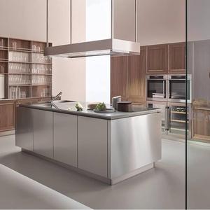 Set di Mobili da Cucina di Lusso Componibili in Acciaio Inox 304 dal Design Moderno, Armadietti da Cucina a Prezzo di Fabbrica - Product Image 2