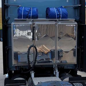 Protection de cabine robuste en aluminium pour <span class=keywords><strong>camion</strong></span> avec support de chaîne et <span class=keywords><strong>plateau</strong></span> pour <span class=keywords><strong>semi</strong></span>-<span class=keywords><strong>remorque</strong></span> <span class=keywords><strong>plateau</strong></span> 68" x 80" - Product Image 2