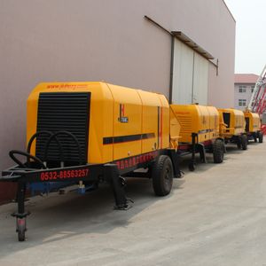 Pompe à béton longue portée JIUHE HBT40 à moteur électrique sur remorque pour l'industrie de la construction en Chine - Product Image 4