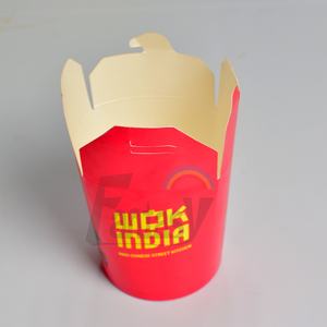 Caja de comida desechable para llevar Cajas de comida de fideos de arroz chino para llevar Embalaje de <span class=keywords><strong>pasta</strong></span> para caja de papel de fideos - Product Image 3