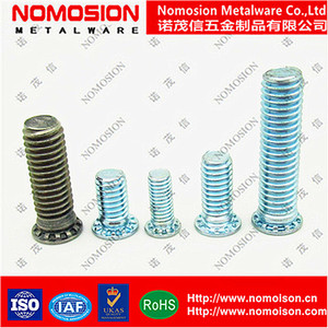 Vis à riveter FHS en acier inoxydable Nomosion M3.5x8 à tête moletée et capuchon à bride pour assemblage métallique - Product Image 3
