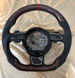 Volante de Fibra de Carbono Personalizado y Mejorado GZYLC para <span class=keywords><strong>Audi</strong></span> A3 A4 A5 A6 C6 C7 C8 S4 S5 S6 B7 B8.5 B8 B9 - Product Image 2